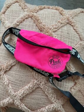 PINK Victoria's Secret Hot Pink Logo Waist Bag